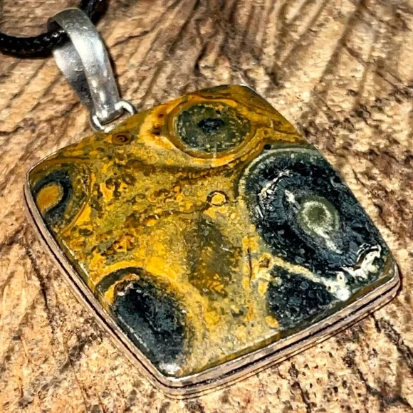 Yellow Green Bumblebee Jasper 2” - Picture 12 of 14